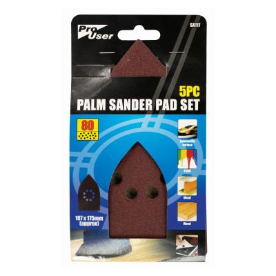 Pro User 5PC Palm Sander Pad Set Pro User 5PC Palm Sander Pad Set